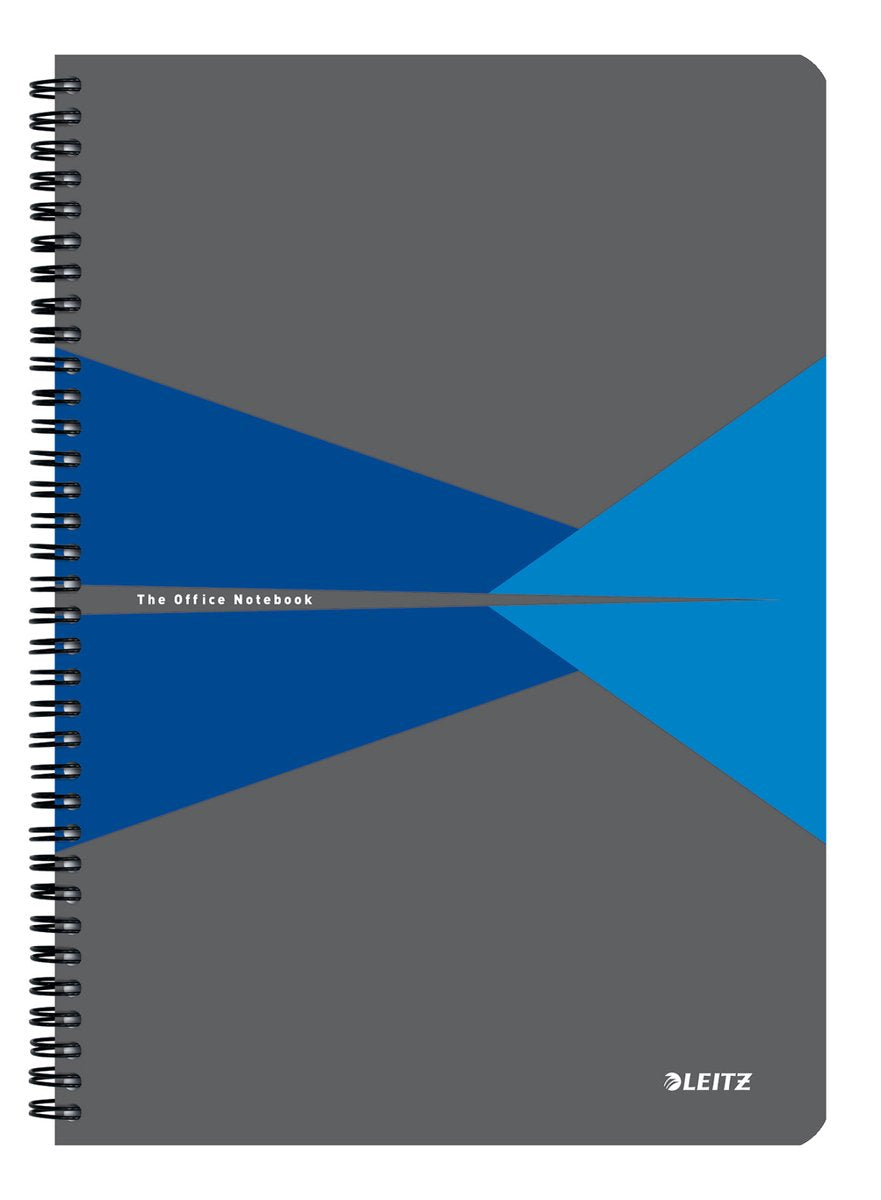 Leitz Büronotizbuch A4 liniert – mit PP-Einband – 80-Gramm-Papier – Blau