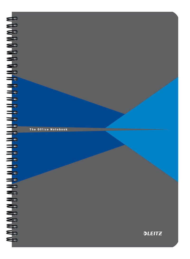 Leitz Büronotizbuch A4 liniert – mit PP-Einband – 80-Gramm-Papier – Blau