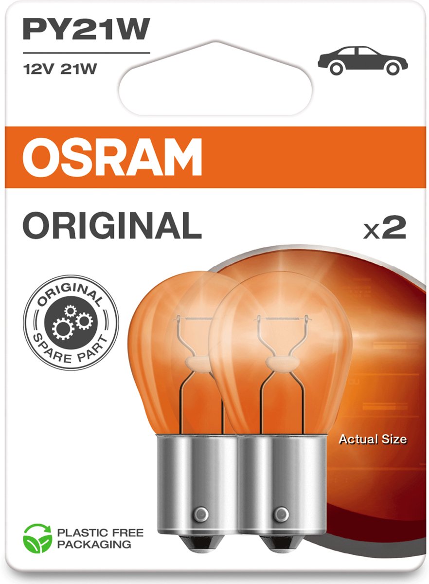 Osram py21w - 21w - bau15s - bernsteinfarben