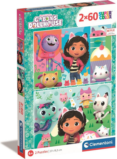Clementoni Puzzle Gabbys Poppenhuis, 2x60st.