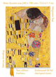 Flammenbaum Gustav Klimt: Der Kuss (foliertes Quarto-Tagebuch)
