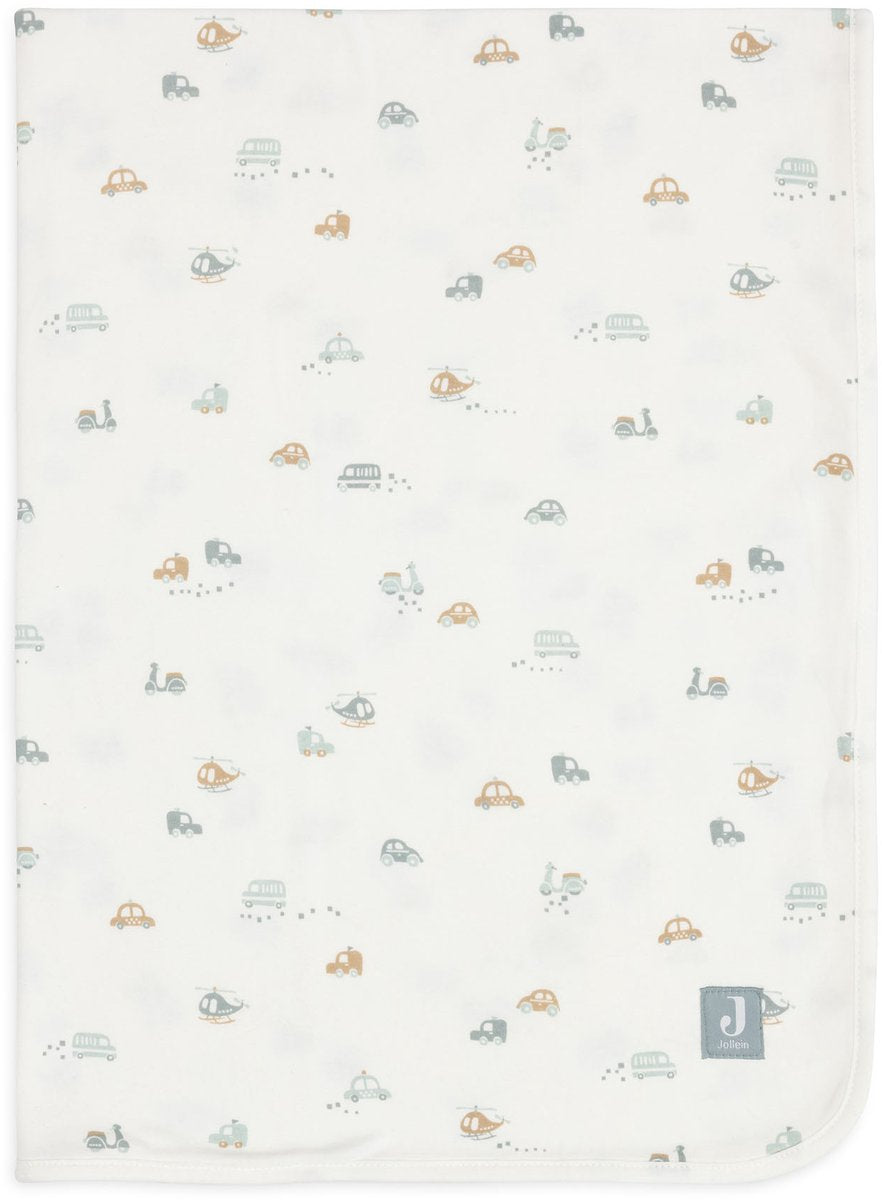 Jollein Krippendecke Jersey 75x100cm – Krippendecke Baby – für unterwegs
