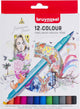 Bruynzeel Fineliner Brushpennen, 12st.