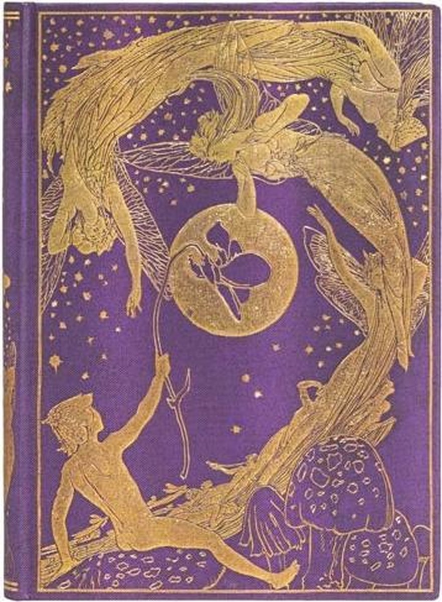 Paperblanks Lang's Feenbücher, violette Fee, Midi – liniert