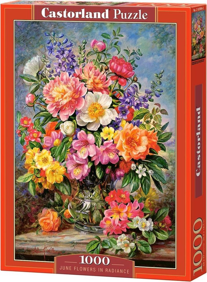 Selecta Castorland Puzzle Juniblumen im Glanz, 1000 Teile.