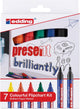 Edding 30 33 buntes Flipchart-Set – brillantes Papiermarker-Set – sortiert 7-teilig: Schwarz, Rot, Blau, Grün, Gelb, Orange (E-30 6x E-33 1x) – 1,5–3 1–5 mm