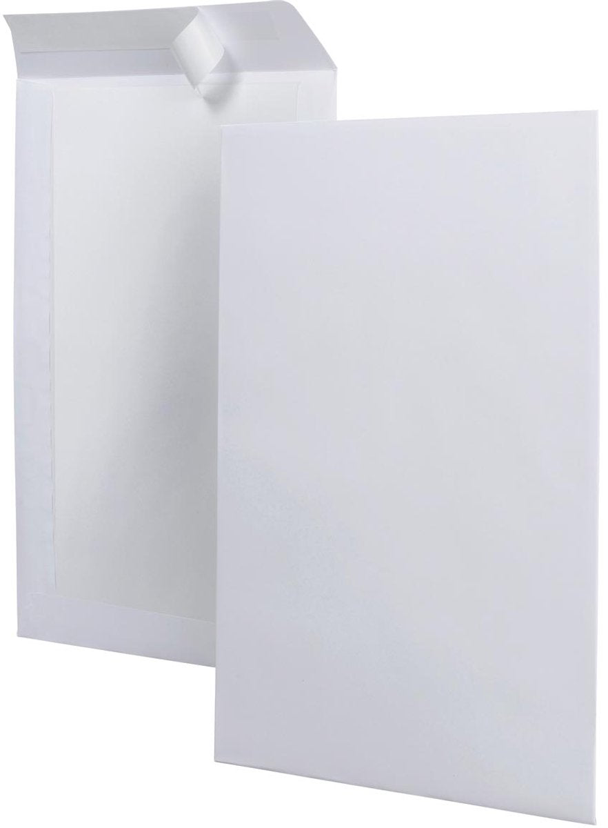 Q-Connect-Board-Rückumschläge 229 x 324 mm, Karton mit 100 Stück
