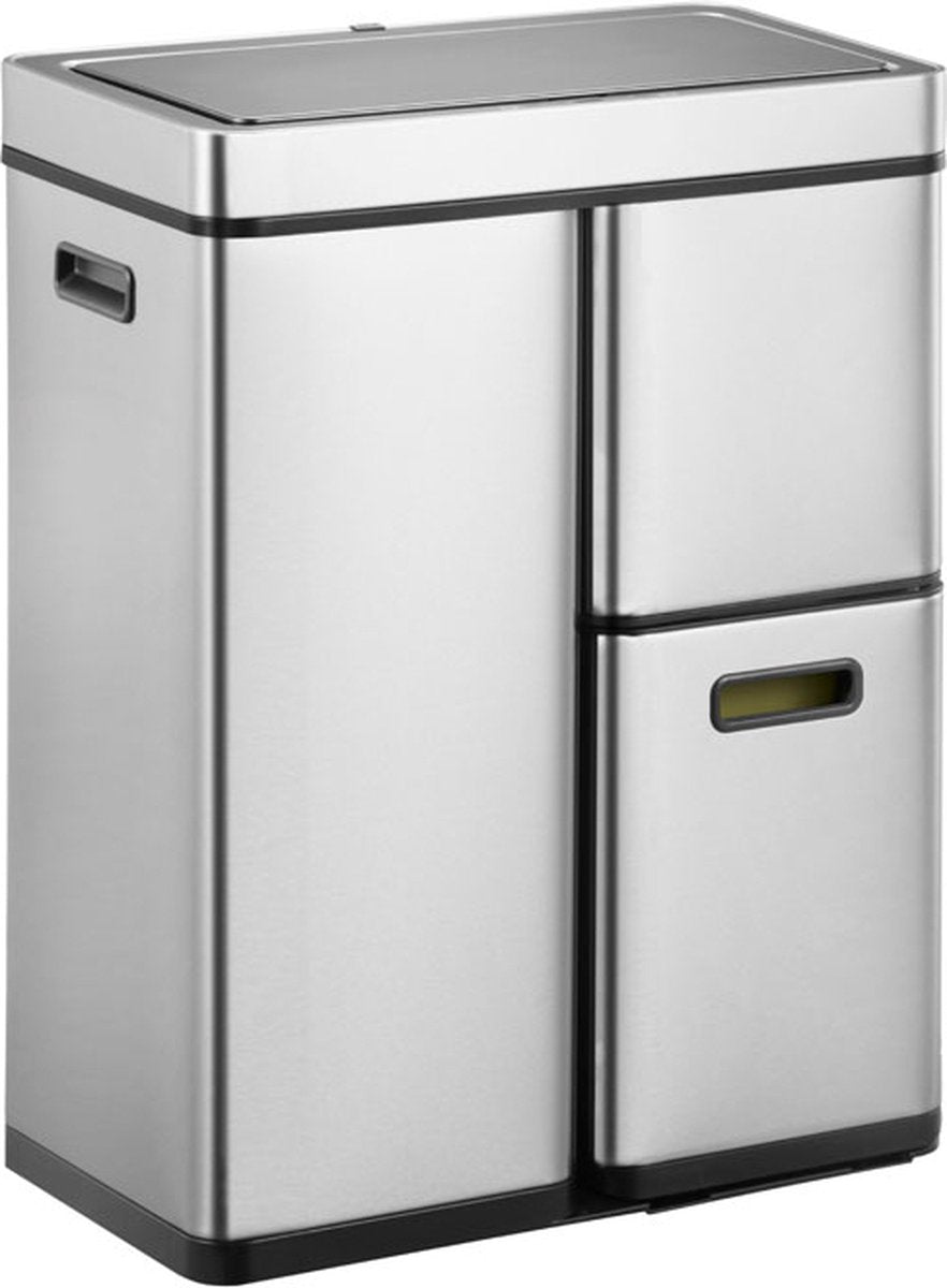 Eko eko recycle plus sensorabfallbehälter 30+15+15l matte Edelstahl