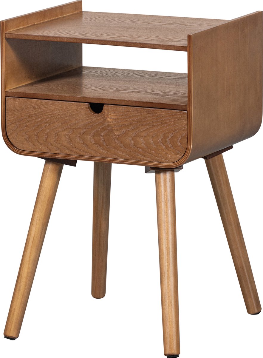 Woood Nils Nachttisch Beistelltisch – Holz – Natur – 54 x 36 x 30