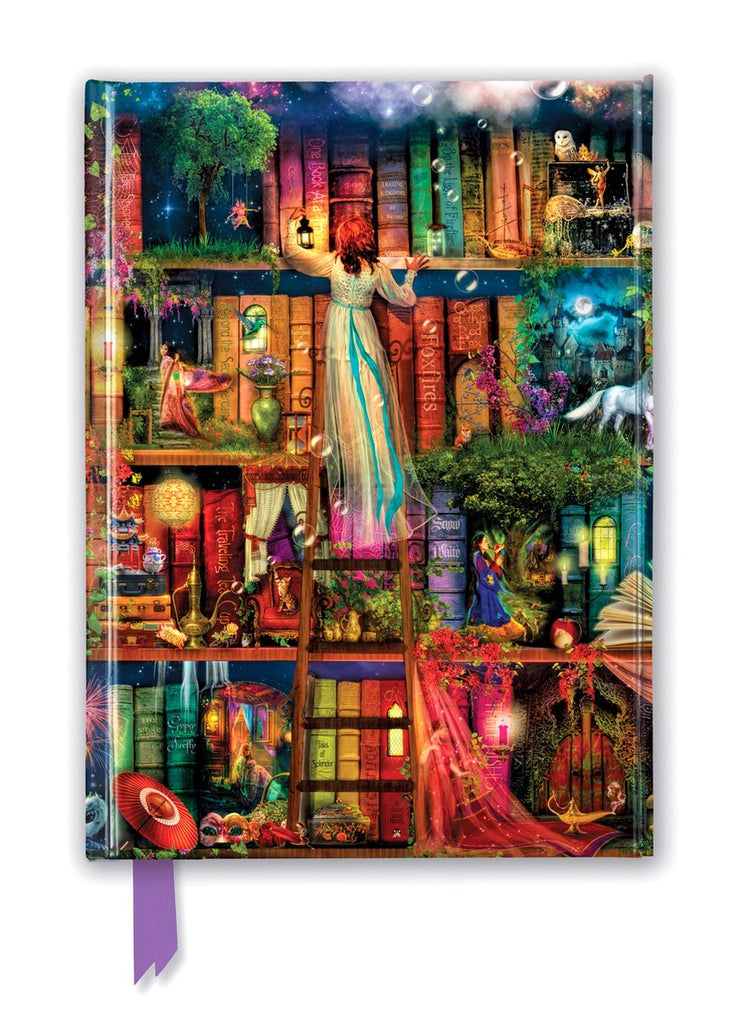 Flametree-Schatzsuche-Bücherregale, foliertes Notizbuch