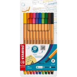 Stabilo Point 88 Fineliner -Set mit 10 Teilen