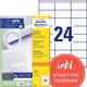 Etiketten avery zweckform 3422 universal 70x35mm