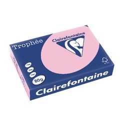 Farbiges Papier Trophäe Clairefontaine 1973 80 g m2 A4 Pastellrosa