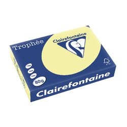 Papier Clairefontaine 1977 80g m2 A4 Pastell Kanariengelb
