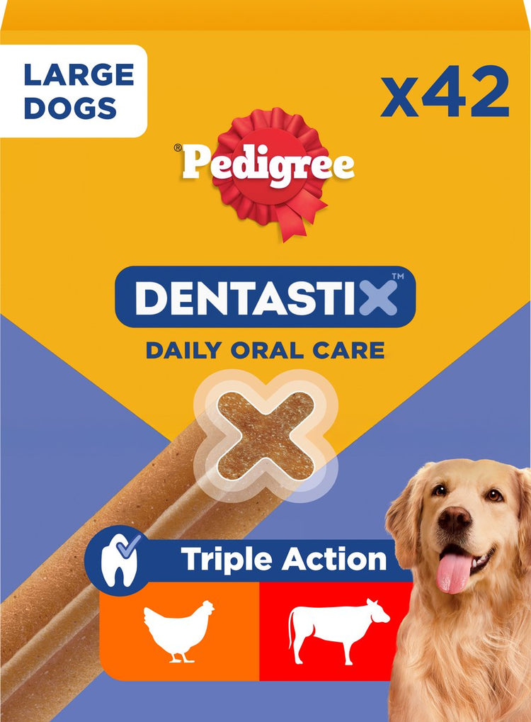 Pedigree Dentastix – großer Hund – Zahnpflege – 42 Kauartikel