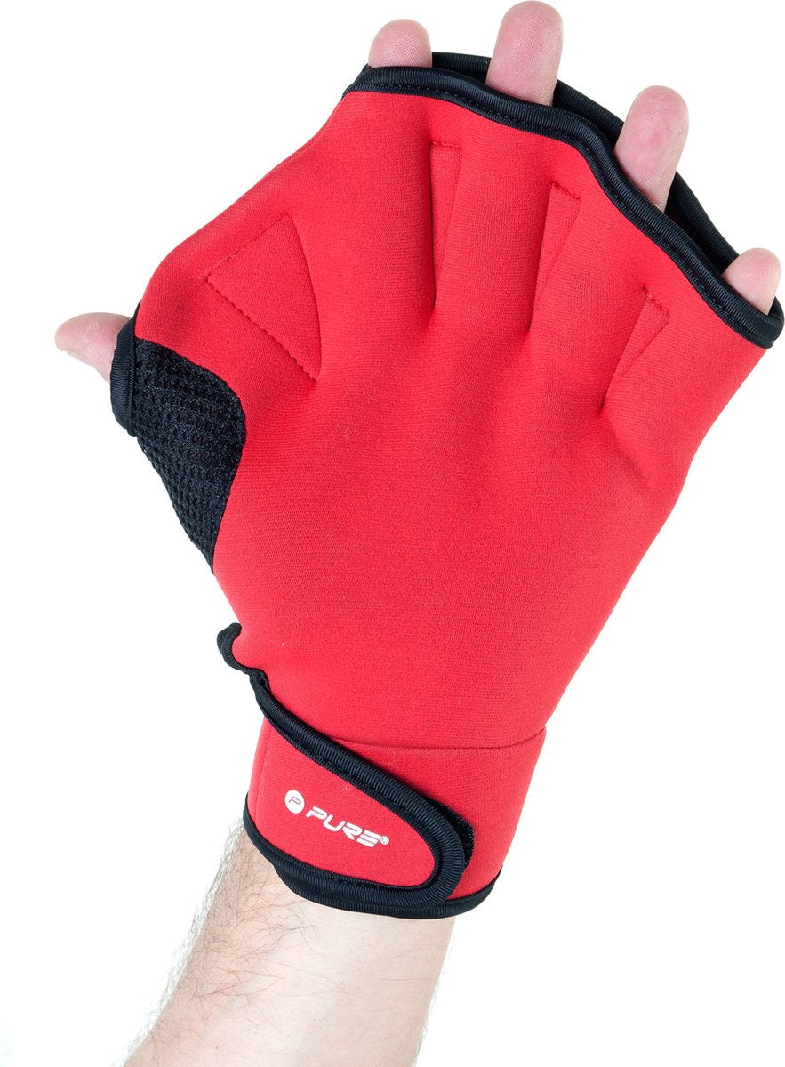 Pure 2 Improve Pure2Improve Schwimmhandschuhe Unisex Rot Größe L