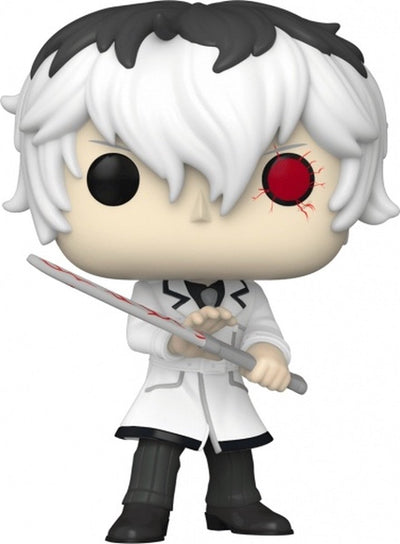 Funko Tokyo Ghul – Pop! Animation Haise Sasaki im weißen Outfit, 9 cm große Sammelfigur – mehrfarbig