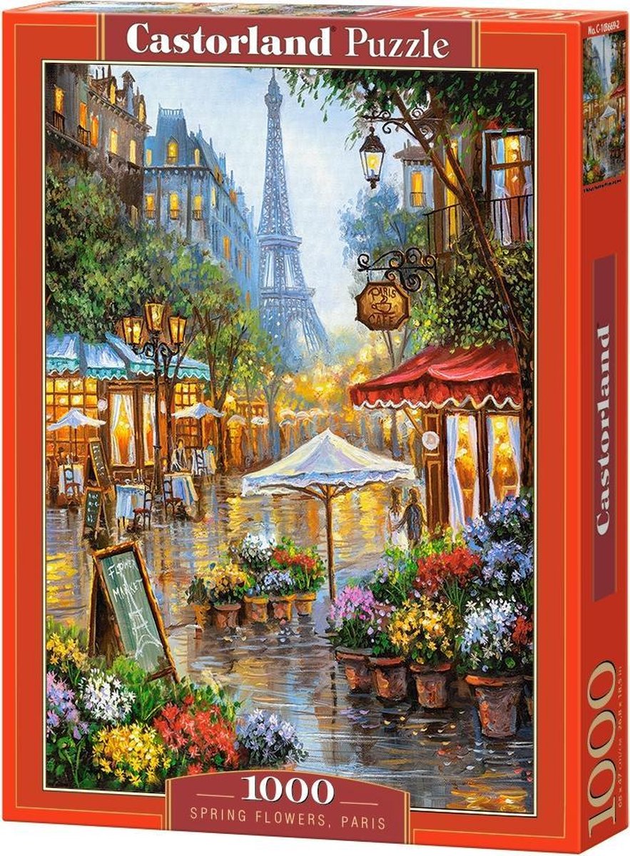 Selecta Castorland spielen Puzzle Frühlingsblumen Paris, 1000st.