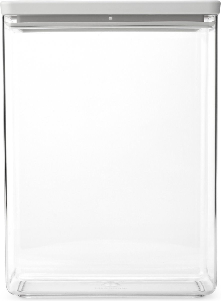 Brabantia leckere+ Vorratsdose – stapelbar – 5,4 l – hellgrau
