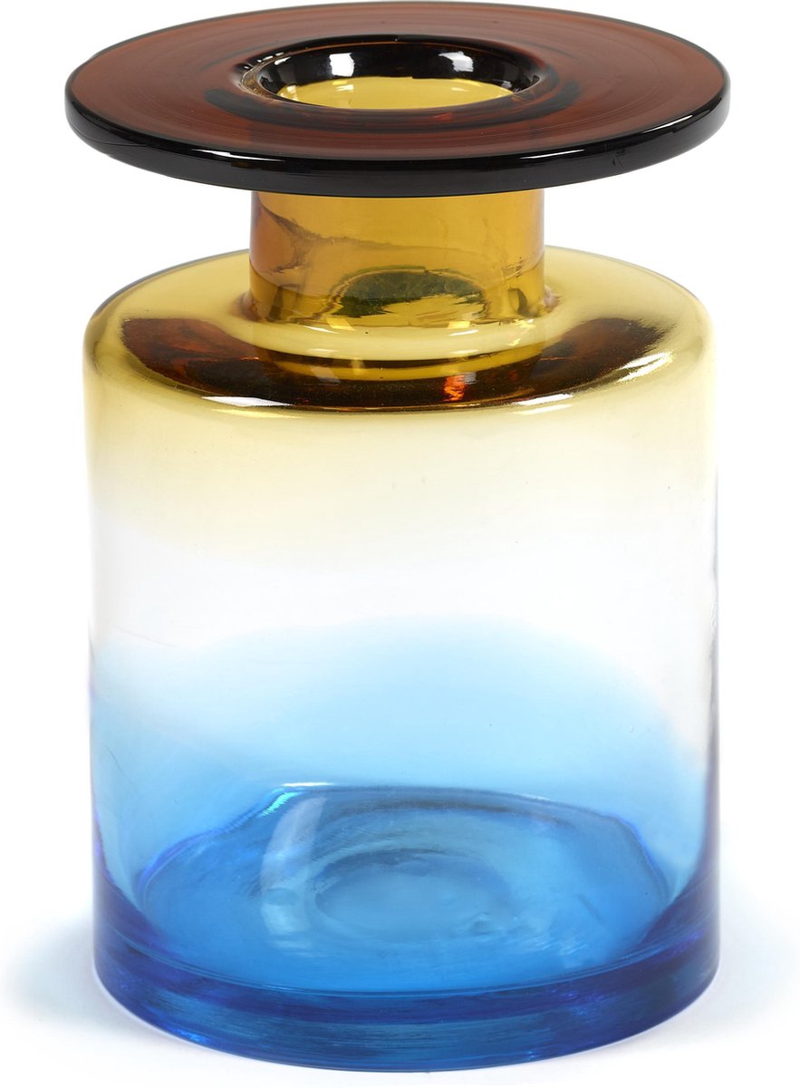 Serax – Marie Michielssen Windfeuer – Vase m – blauer Bernstein – 18 ø – H 27 cm – 5,25 kg