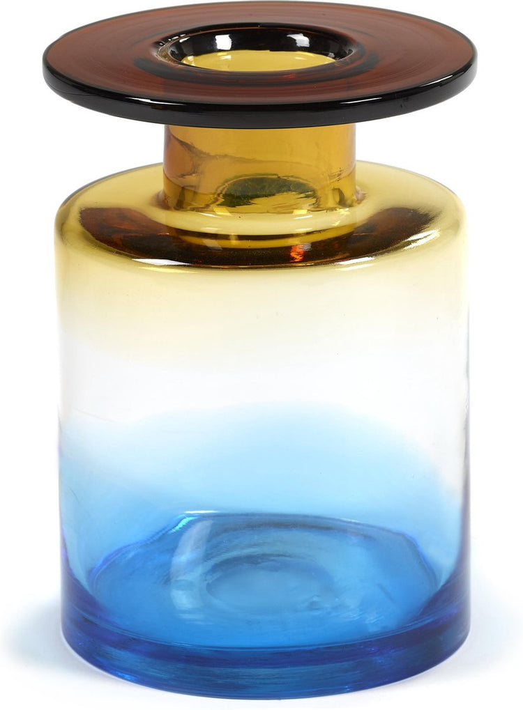 Serax – Marie Michielssen Windfeuer – Vase m – blauer Bernstein – 18 ø – H 27 cm – 5,25 kg