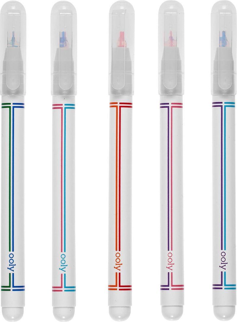 Ooly - Seeing Double - Feine Textmarker mit Doppelspitzen - 5 Stück