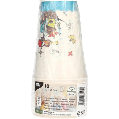 Papstar Becher Piratencrew Pappe 0,2l ø7x9,7cm
