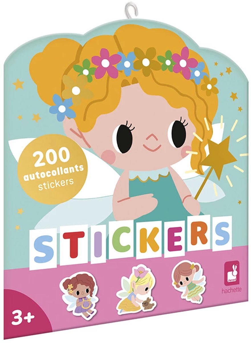 Janod - Stickerbuch - Feen - 200 Sticker