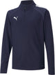 Puma Teamliga 1 4 Zip Top Jr Unisex-Sportshirt – Marine-Weiß