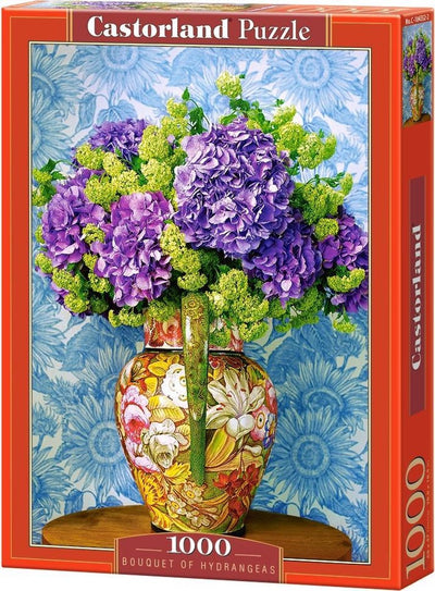 Castorland Hortensienstrauß – Puzzle – 1.000 Teile – Satin-Finish – perfekte Passform – europäische Qualität
