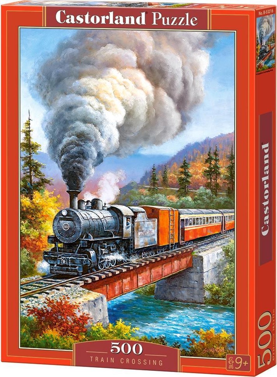 Castorland-Zugübergang – Puzzle – 500 Teile – satinierte Oberfläche – perfekte Passform – europäische Qualität