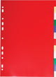 Exacompta-Register für ft A4, ab 12 100 Seiten, 12 Register, farblich sortiert