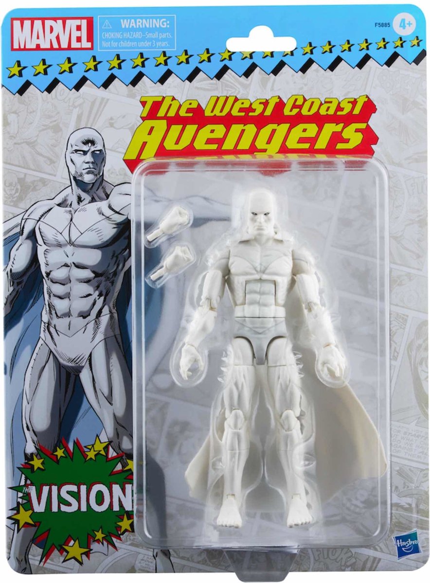 Marvel Hasbro The Avengers Actionfigur Vision (The West Coast Avengers) 15 cm Legends Retro Collection Serie 2022 Mehrfarben
