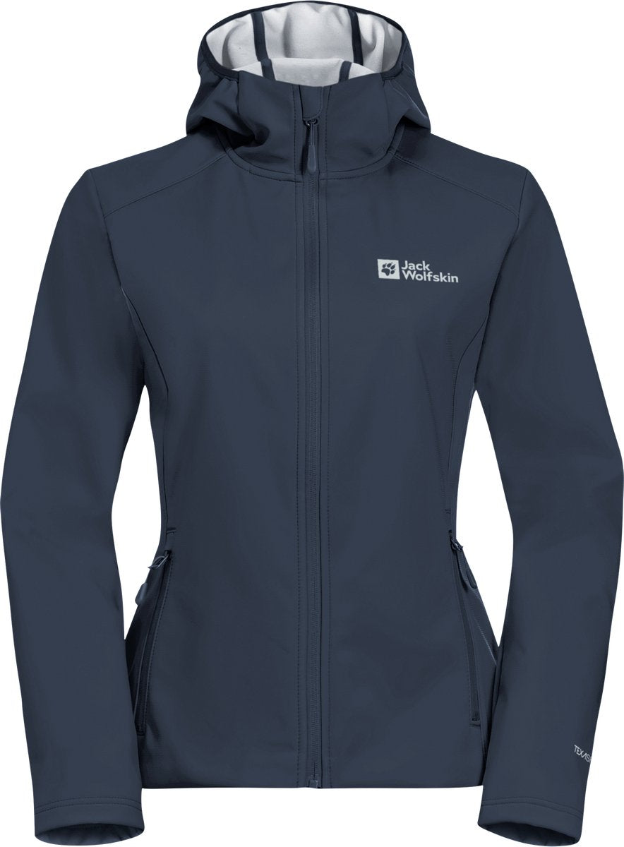 Jack Wolfskin Bornberg Hoody W Damen Outdoorjacke – Mitternachtshimmelgrau