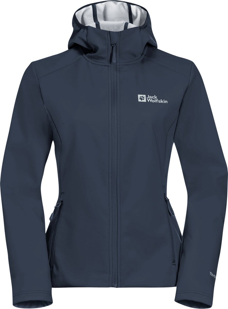 Jack Wolfskin Bornberg Hoody W Damen Outdoorjacke – Mitternachtshimmelgrau