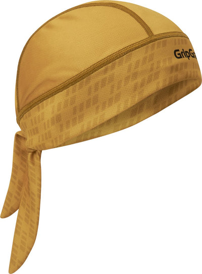 Gripgrab – Sommer-Fahrrad-Bandana, Schweißschutz, UV-Schutz, Kopftuch, Radmütze – Senfgelb – Unisex – Größe Einheitsgröße