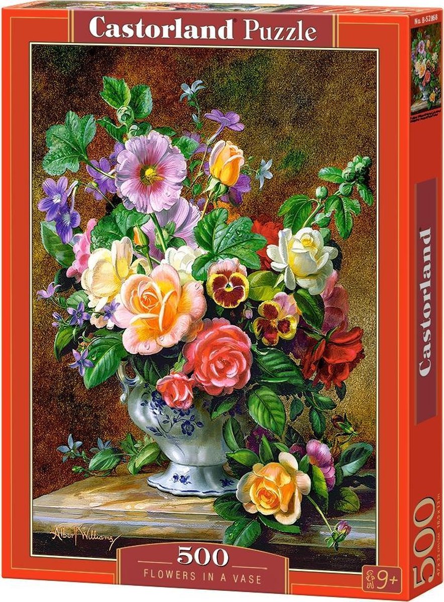 Selecta Castorland spielen Puzzle Blumen in einer Vase, 500st.