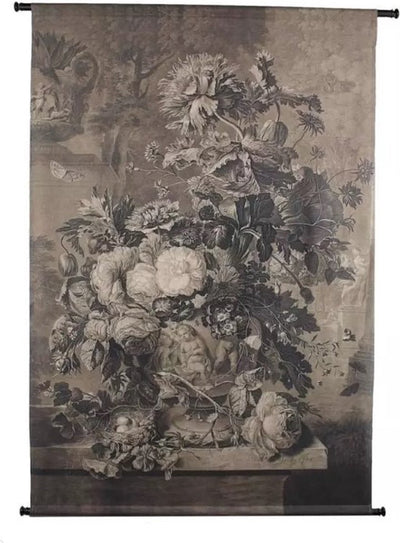 Hd Collection Wandbehang Blumenstrauß braun 136x3x105cm
