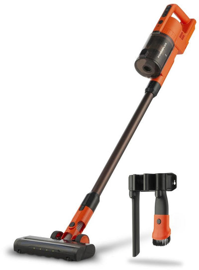 Powerplus Dual Power Stabstaubsauger POWDP60700 – 20 V Akku-Staubsauger – 1,2 l Tank – ohne Akku und Ladegerät – mit 3 Akkus.