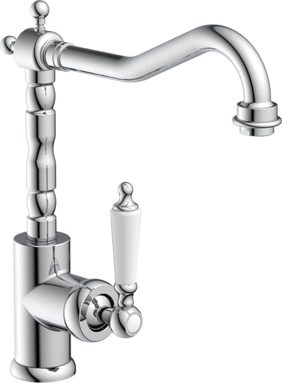 Schütte Schütte Eenknops Mixer Old Style Chrom -gelenkt