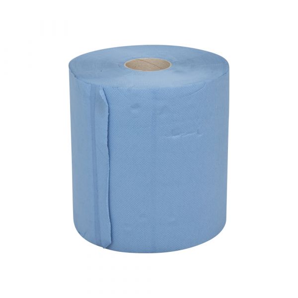 Euro-Reinigungspapier Arbeitsplatzrolle 26cm x 190m schweres 2-lagiges Papier (2 Rollen)