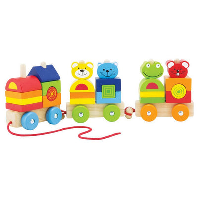 Pintoy Pintoy 4 Freunde Holzklötze Eisenbahn