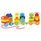 Pintoy Pintoy 4 Freunde Holzklötze Eisenbahn