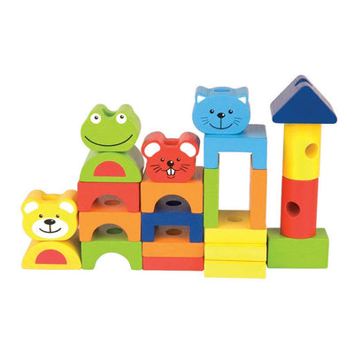 Pintoy Pintoy 4 Freunde Holzklötze Eisenbahn