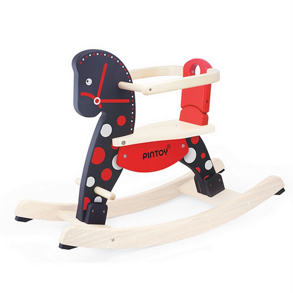 Pintoy Pintoy Fancy hölzernes Schaukelpferd mit abnehmbarer Klammer