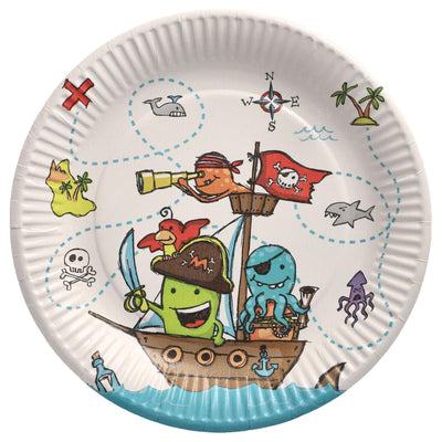 Papstar Teller Piratencrew aus Pappe ø23cm