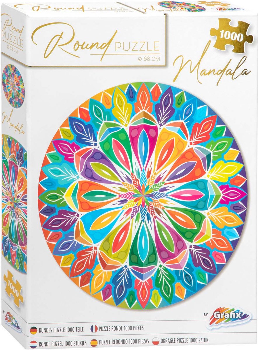 Grafix Mandala Round Puzzle 1000 Stücke
