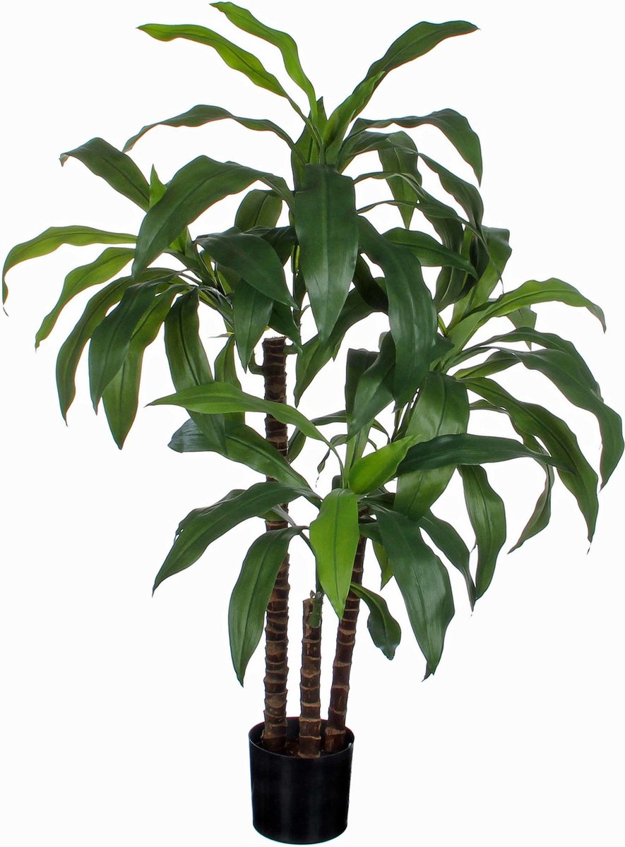Glimmerdekorationen Kunstpflanze - Dracaena - Grün - im Topf - 100 cm - Kunstpflanzen Kunstpflanzen
