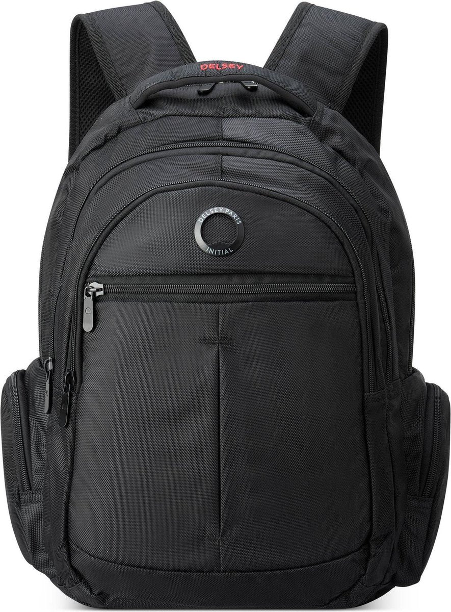 Delsey Element Rucksack Flier – 24 Liter – Laptop-Rucksack 15,6 Zoll – Smart Sleeve – Schwarz