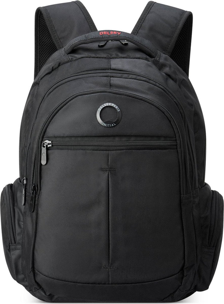 Delsey Element Rucksack Flier – 24 Liter – Laptop-Rucksack 15,6 Zoll – Smart Sleeve – Schwarz